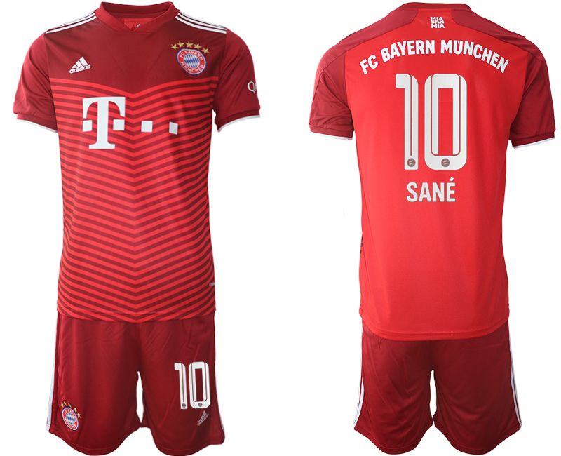 Men 2021-2022 Club Bayern Munich home red #10 Soccer Jersey